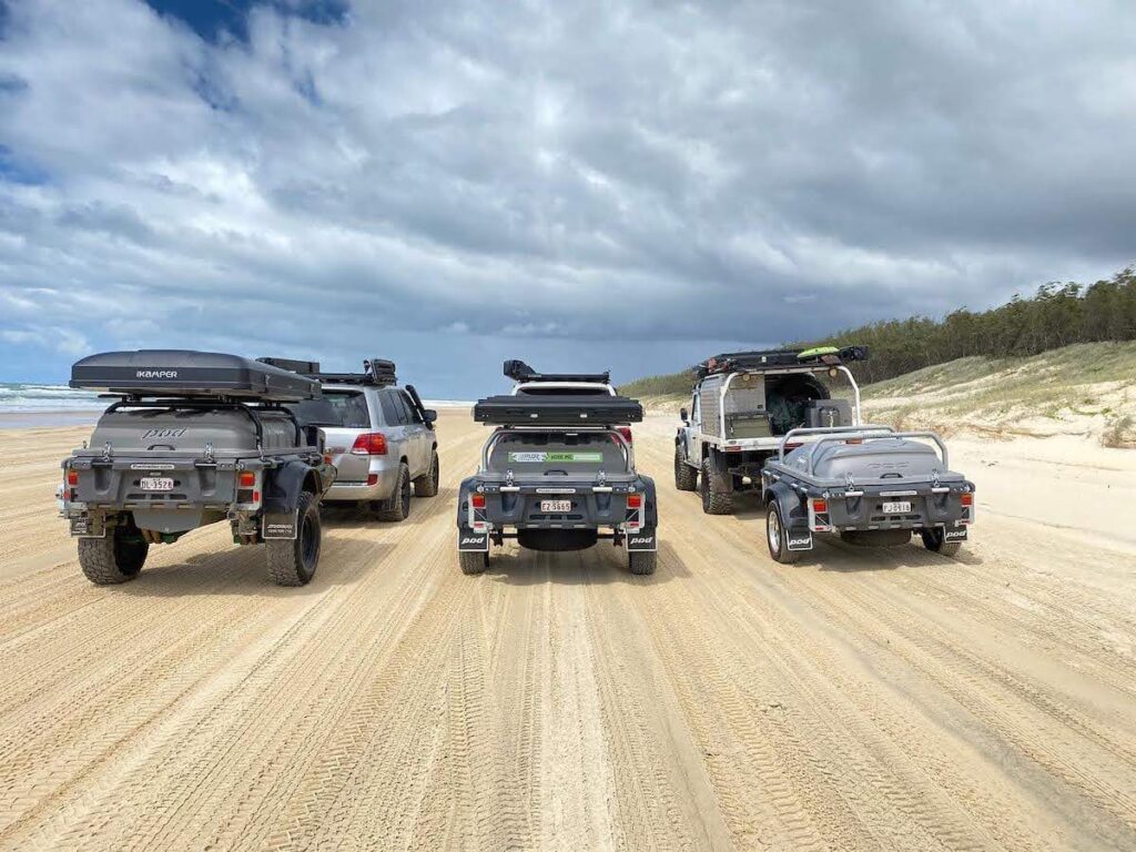 Stockman Pod Trailers on Fraser Island