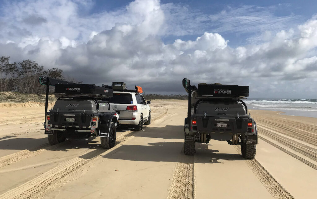 Pod Trailer Extreme Models on Fraser Island