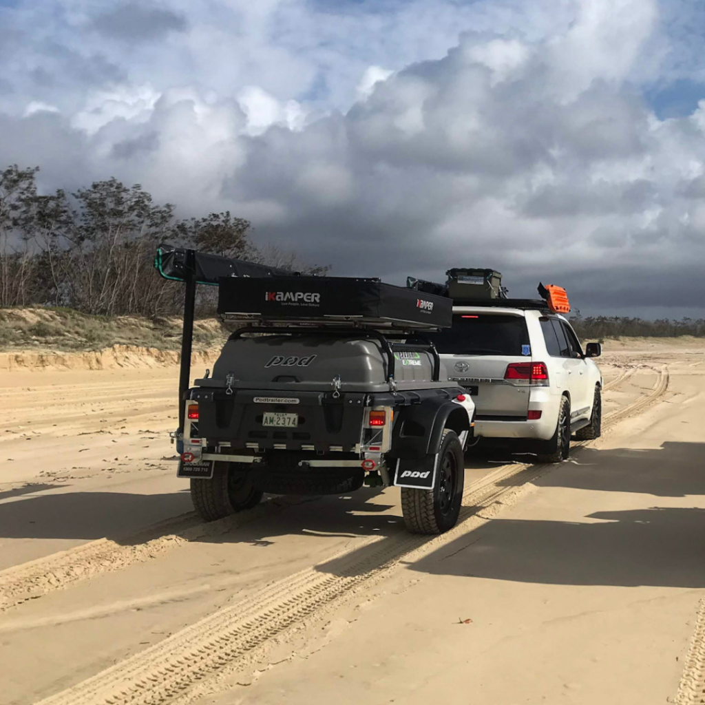 Stockman Extreme Pod Trailer on Fraser Island