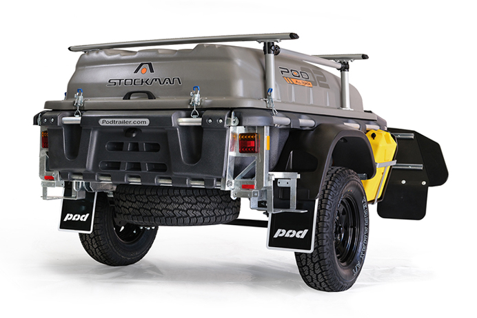 Stockman All-Roada Pod Trailer 3/4 Rear Angle View